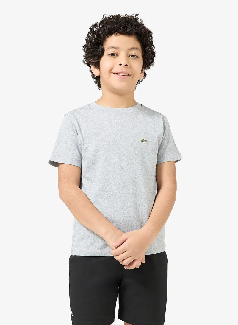 LACOSTE Kids Logo Crew Neck T-Shirt